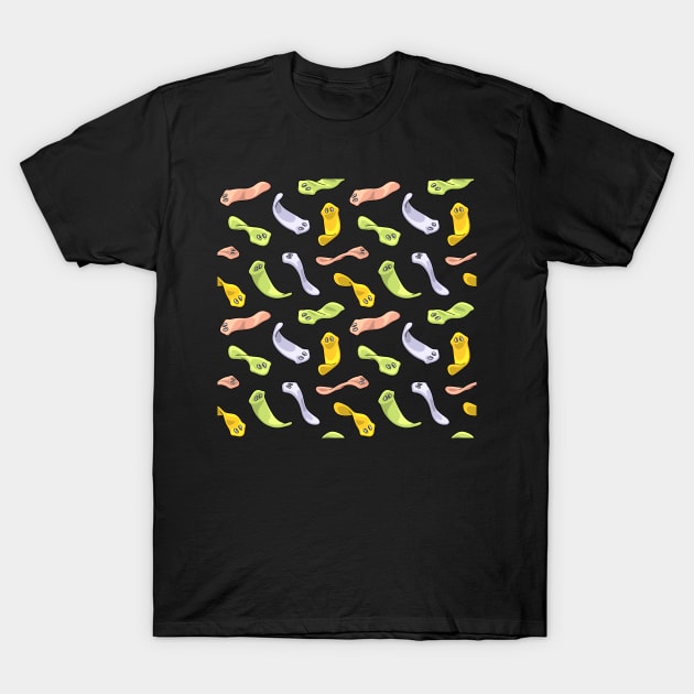 Planarians Pattern - Multi-colored T-Shirt by taylorcustom